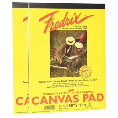 Fredrix Canvas Pads, 9 X 12" - 2pk