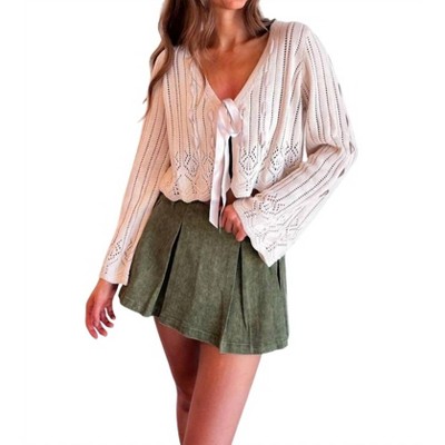 Women's Colette Tie Cardigan - STORIA