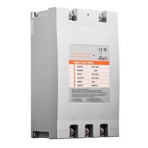 VEVOR 3 Phase Converter - 15HP 53A 220V Single Phase to 3 Phase Converter, 220V Input/Output, Digital Phase Shifter, Gray - 1 of 4