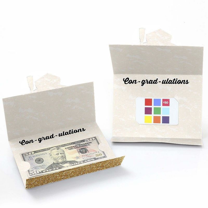 Big Dot of Happiness Gold - Tassel Worth The Hassle - Graduation Money Holder Cards - Set of 8, 2 of 5