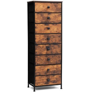 Crestlive Products 8 Drawers Vertical Dresser dressers for bedroom Storage Tower with Sturdy Steel Frame Wood Top Easy Pull Fabric Bins Handles - 1 of 4