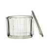 Storied Home Round Pressed Glass Salt Cellar - 4 of 4
