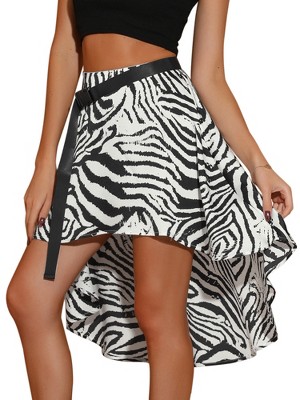 Zebra print skirt target sale