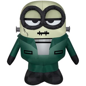 Gemmy Airblown Inflatable Monster Minion FrankenBob Universal, 3 ft Tall, Multi - 1 of 4