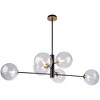 Artcraft Lighting Aurelia 6 - Light Chandelier in  Matte Black/Brass - 2 of 4