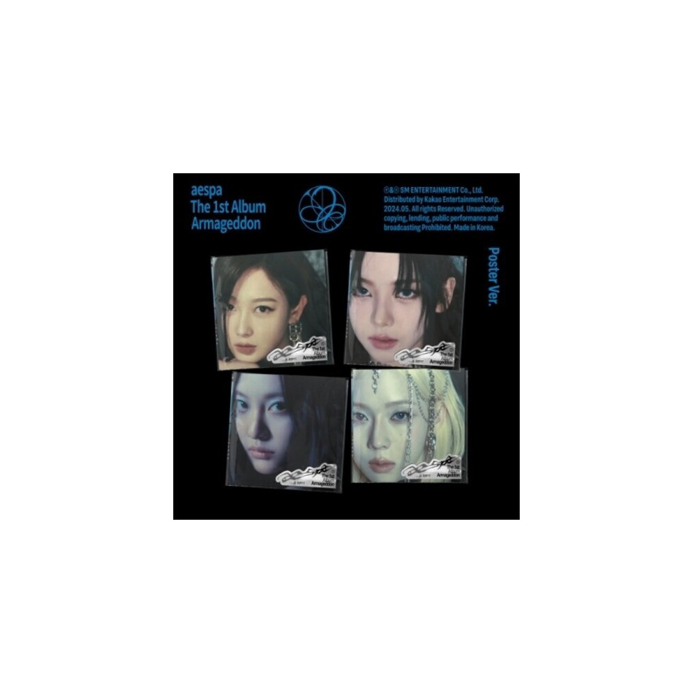 Aespa - Armageddon - Poster Version - Random Cover - incl. Postcard, Sticker, Folded Poster, Photocard (CD)