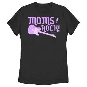 Women's Fender Moms Rock Purple Guitar T-Shirt - 1 of 4