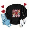 Simply Sage Market Women's Graphic Sweatshirt Candy Heart Smile Solid - 3 of 4