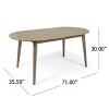 Christopher Knight Home Bohnhof 7 Piece Rustic Acacia Wood Outdoor Dining Set - 3 of 4