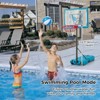 Gymax Adjustable Poolside Basketball Hoop System 3.8 to 4.4 Feet in Height - 3 of 4