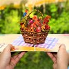 Frndly by Paper Love 3D Pop Up Greeting Card, Fall Flower Basket, For Fall, Thanksgiving, Thinking of You, Sympathy, All Occasions - 8" x 6" Cover - 3 of 4