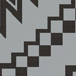 black, gray square patchwork