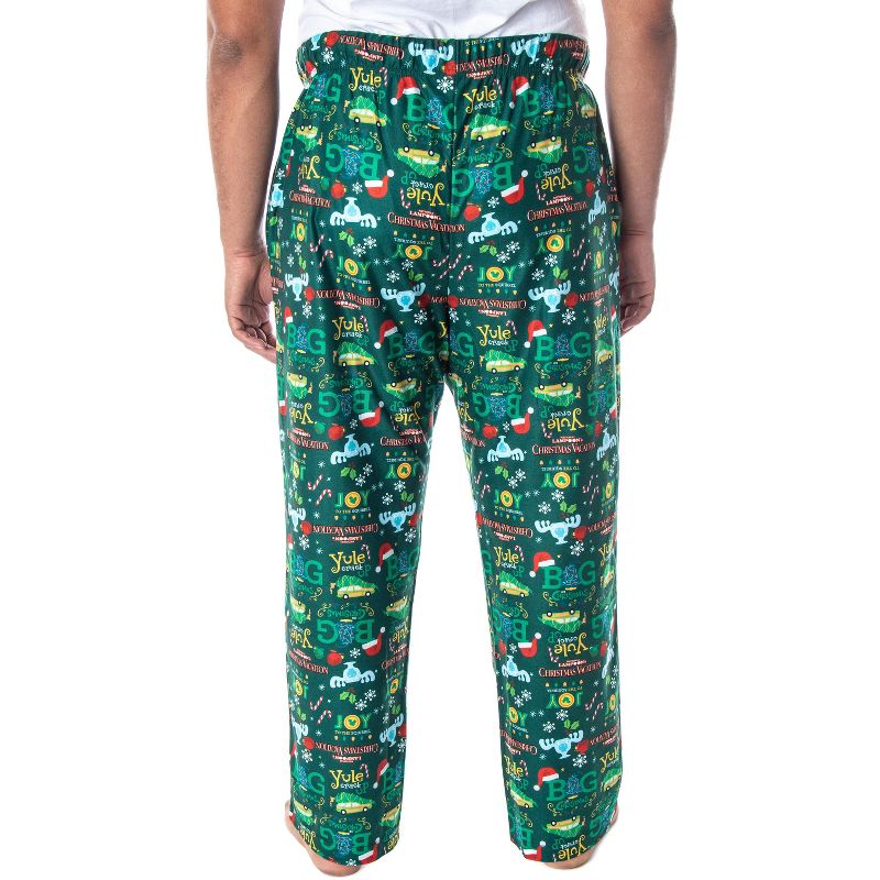 National Lampoon's Christmas Vacation Men's Allover Print Pajama Pants Green, 4 of 6
