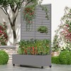 Raised Garden Bed with Trellis, Iron Gray Planting Box with Climbing Frame - 2 of 4