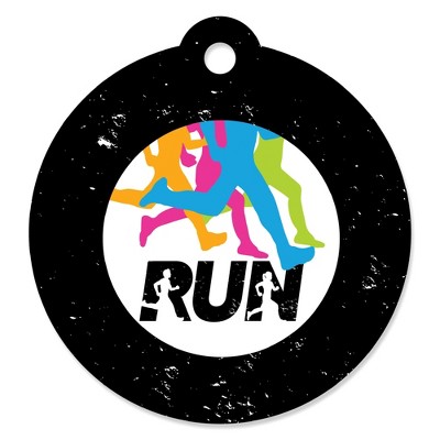 Big Dot of Happiness Set the Pace - Running - Track, Cross Country or Marathon Party Favor Gift Tags (Set of 20)
