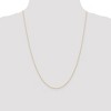 Black Bow Jewelry 0.6mm, 14k Yellow Gold, Cable Rope Chain Necklace - 2 of 4