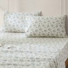 Lush Décor King 4pc Rose Garden Cotton Sheet Set Blue - 3 of 4