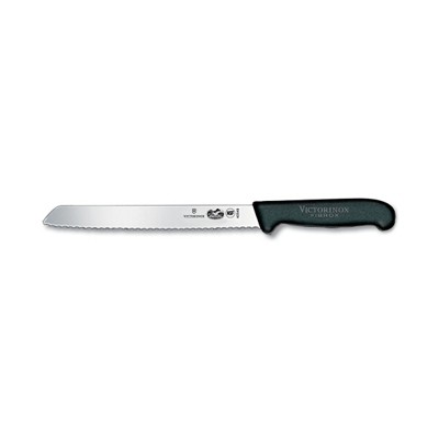 Victorinox Carbon Steel Bread Knife with Black Fibrox Handle, 8 Inch