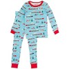 RuffleButts SoftSnooze Toddler Girls Ruffle Long Sleeve Pajama Set - 2 of 4