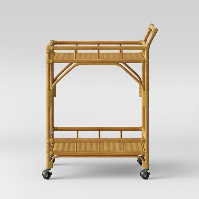 Photo 1 of Cassia Rattan Bar Cart - Opalhouse™