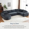 YOOCOZZ 139" Oversized Cloud Sectional Sofa Set with Deep Seat - 4 of 4