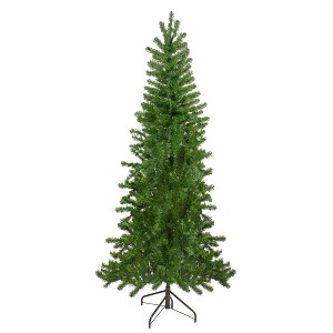 Northlight Canadian Pine Slim Artificial Christmas Wall Tree - 6.5' - Unlit - 1 of 4