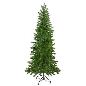 Northlight 6.5' Canadian Pine Slim Artificial Christmas Wall Tree - Unlit