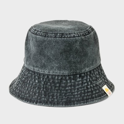 Image of Boys' Washed Bucket Hat - Cat & Jack™ Black