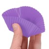 Unique Bargains Silicone Heat Resistant Cupcake Liners Heart Shape Baking Cups 18 Pcs - 3 of 4