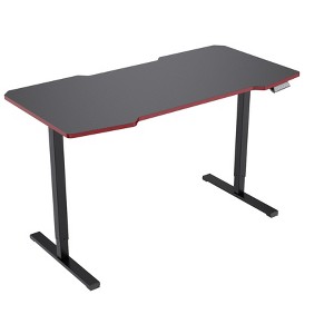 NicBex 55.12 Inch Electric Standing Desk,Whole Piece Adjustable Height Home Office Desk,Sit Stand up Desk for Bedroom,Living Study Room,Black - 1 of 4
