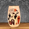 Stony Creek 5.0 Inch Spooky Season Pre-Lit Small Vase Halloween Lighted Glass Accent , Halloween Decor Spooky Season Lighted Halloween (1PC) - 2 of 4