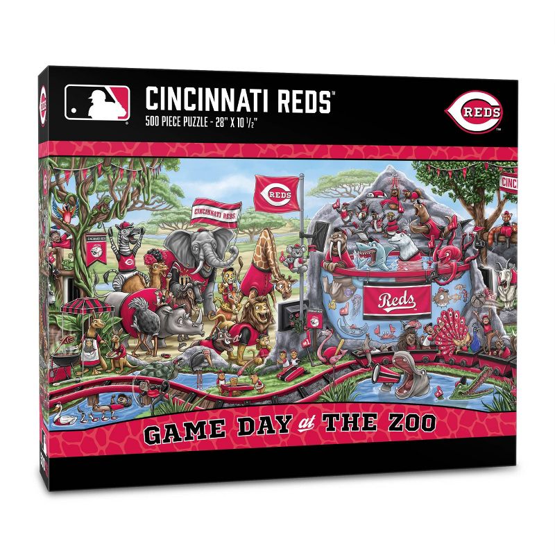 MLB Cincinnati Reds Game Day at the Zoo Jigsaw Puzzle - 500pc, 1 of 4
