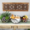 Northlight Set of 3 Metal Woven Nesting Baskets 12.5" - 2 of 4