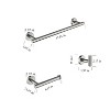 YIGII-3-piece Set Of Bathroom Hangers And Towel Racks - 2 of 4
