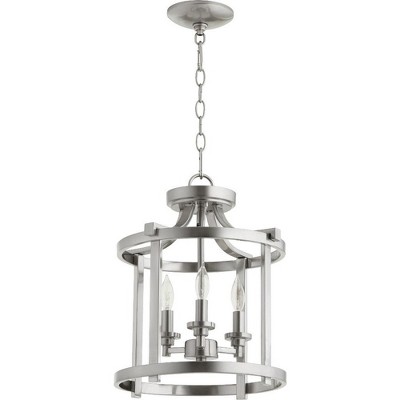 Quorum Lighting Lancaster 3 - Light Pendant in  Satin Nickel