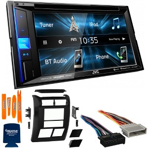 JVC Bundle - Dash Kit, Wiring Harness and Antenna Adaptor with JVC KW-V250BT 6.2" Multimedia Receiver, Compatible with Jeep Wrangler, 97-02 - 1 of 4
