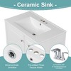 Mshliw 30 Inch Bathroom Vanity with Sink, Freestanding Cabinet with Door and Three Drawers, Soft Close Storage Design - 3 of 4
