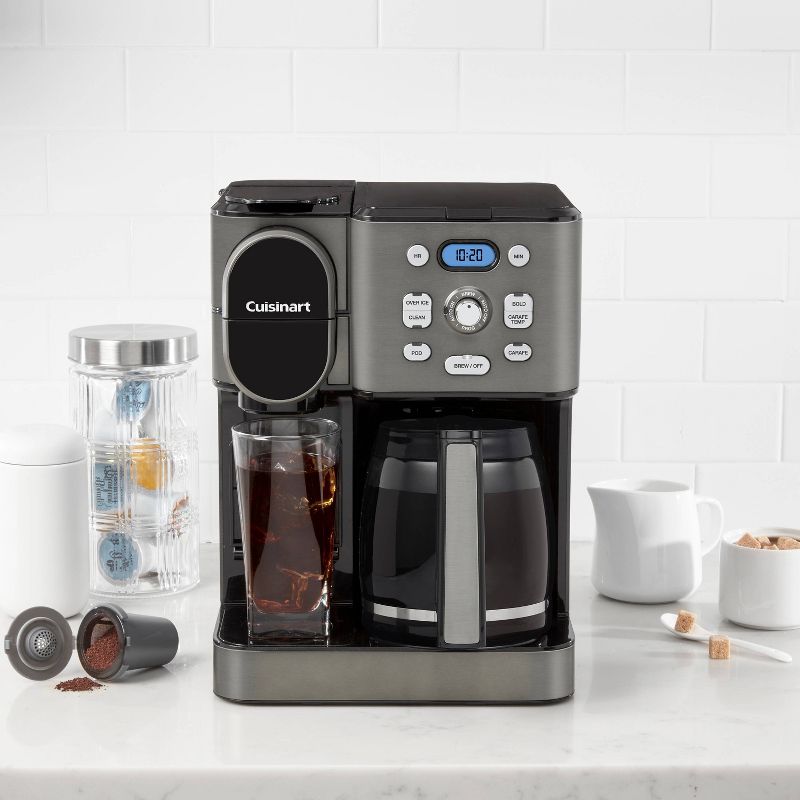Cuisinart Coffee Center 2-IN-1 Coffee Maker and Single-Serve Brewer -Black Stainless Steel- SS-16BKS, 6 of 10