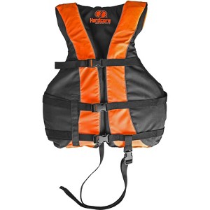 Hardcore life jacket paddle vest; Coast Guard approved Type III PFD life vest flotation device w/Leg Strap - 1 of 4