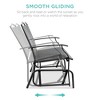 Best Choice Products 2-Person Outdoor Swing Glider, Steel Patio Loveseat, Bench Rocker w/ Armrests - 2 of 4