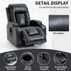 FONTOI Medium Size Accent Chair with Side Pocket&Footrest, Recliner Chair with Comfortable Arms and Back, Black, 35.82"*44.88"*39.76" - 2 of 4