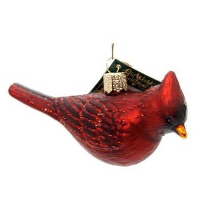 Old World Christmas 2.25 In Northern Cardinal . Ornament Happiness Joy Symbol Tree Ornaments