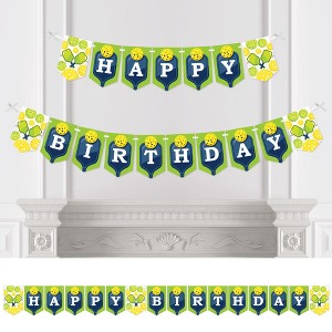 Big Dot of Happiness Let’s Rally - Pickleball - Birthday Party Bunting Banner - Party Decorations - Happy Birthday - 1 of 4