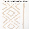 2x8 Hallway Runner Rug, Washable Kitchen Runner, Non-Slip, Geometric Boho Design, Stain-Resistant Moroccan Style Rug for Kitchen and Living Room - 3 of 4