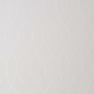Vector Geo White Paintable Wallpaper - 1 of 4