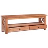 vidaXL TV Stand 47.2 in.x11.8 in.x15.7 in. Solid Wood Mahogany - 2 of 4