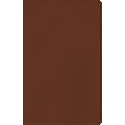 ESV Large Print Value Thinline Bible (Trutone, Camel) - (Leather Bound)