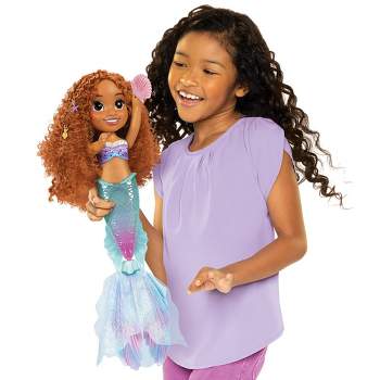 Disney Princess Shimmer Spa Ariel 8-inch Styling Head, 20-Pieces, Red Hair,  Pretend Play, Officially Licensed Kids Toys for Ages 3 Up by Just Play