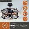 VAXCEL Humboldt Industrial Ceiling Fan with LED Light Kit and Remote - 3 of 4