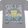 Spongebob Squarepants Yoga Women's Heather Gray Graphic Sleep Shirt - 2 of 2